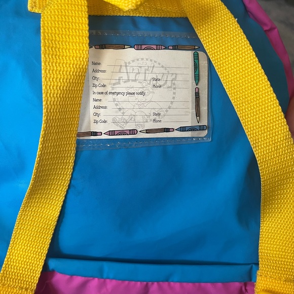 PBS kids 1997 Vintage Arthur Marc Brown Tv Show Toddler/preschool Age Backpack - Picture 3 of 5